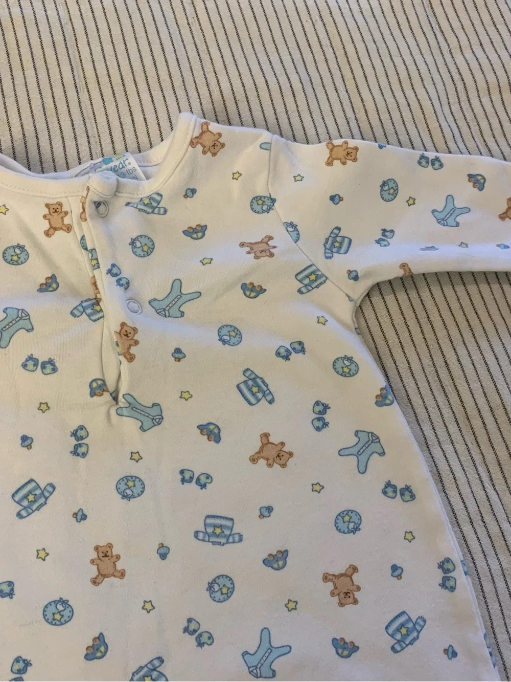 Vintage 100% Cotton Baby Onesie